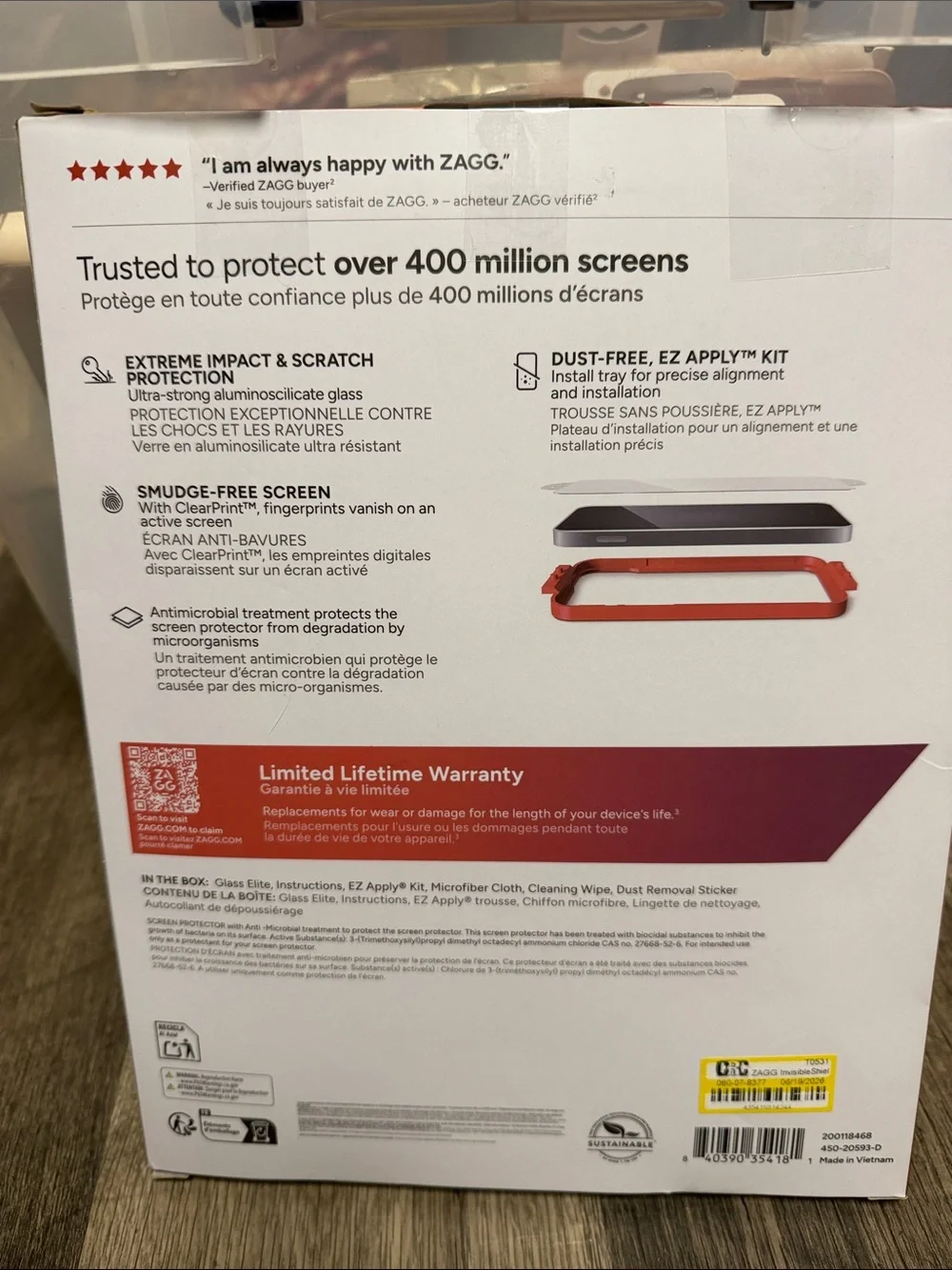 ZAGG InvisibleShield Glass Elite Screen Protector for iPad 10th generation